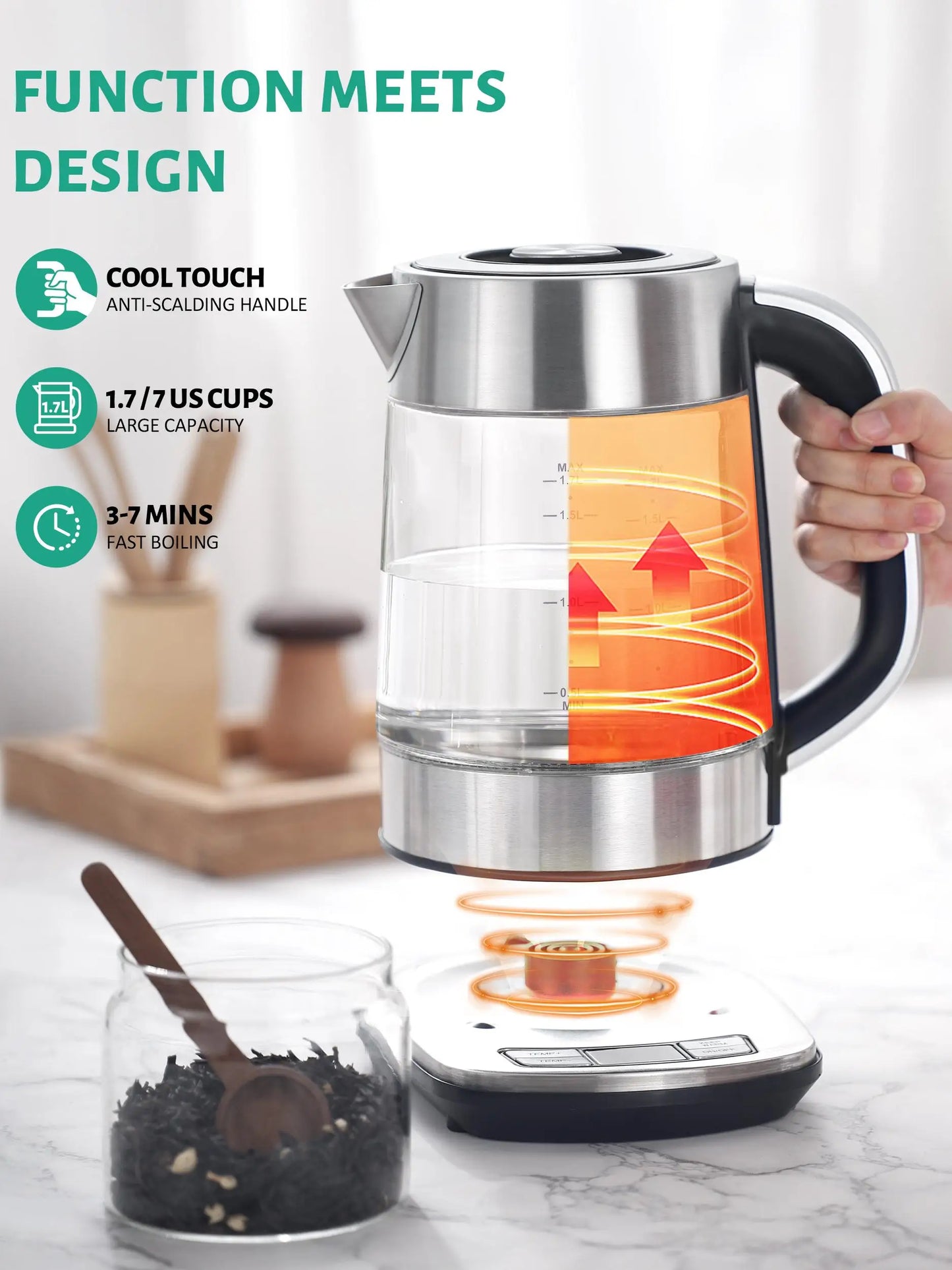 CACHOO Electric Kettle Temperature Control