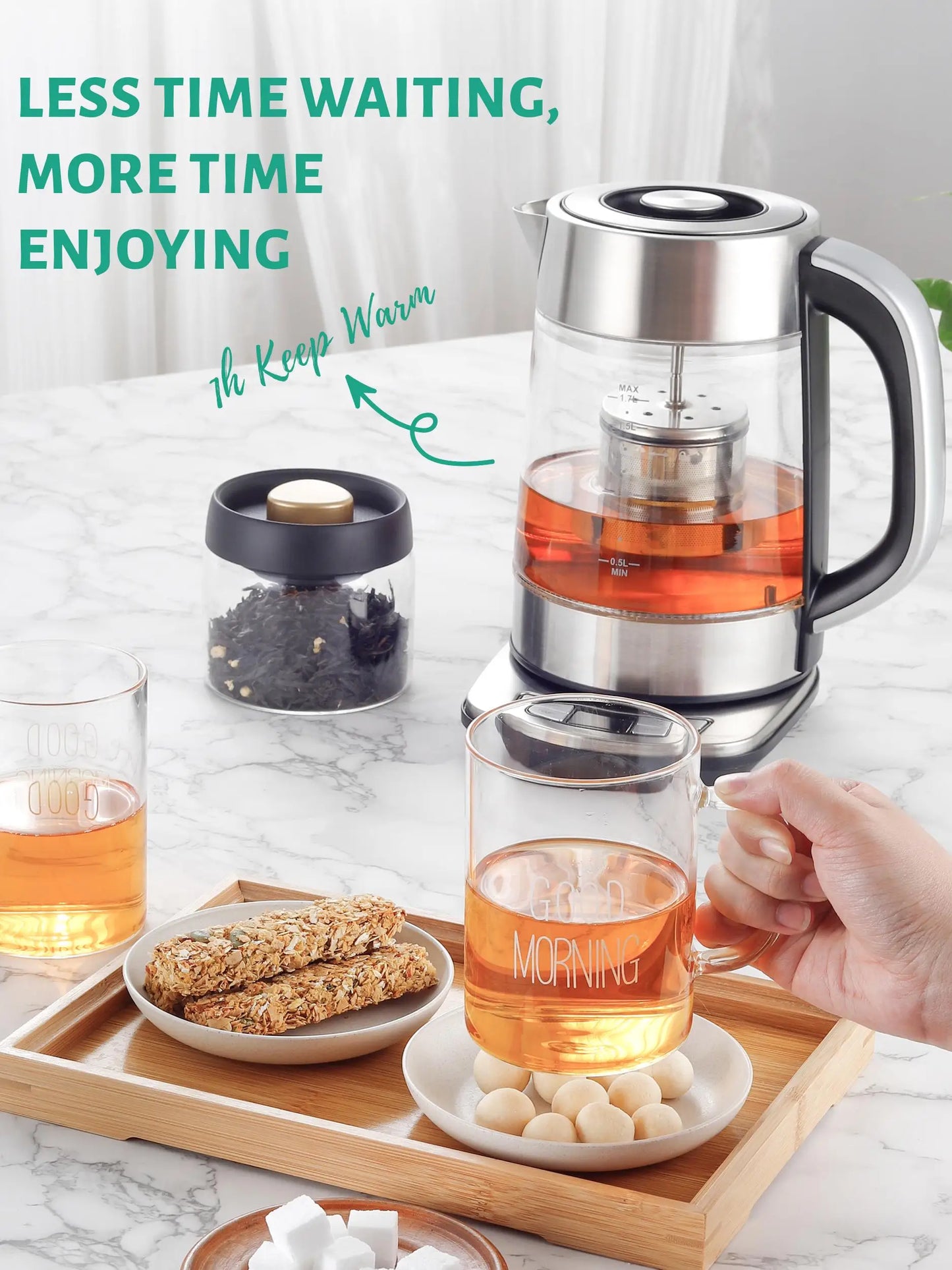 CACHOO Electric Kettle Temperature Control