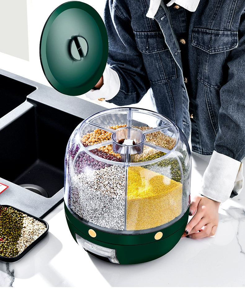 Rotatable Cereals Storage Box