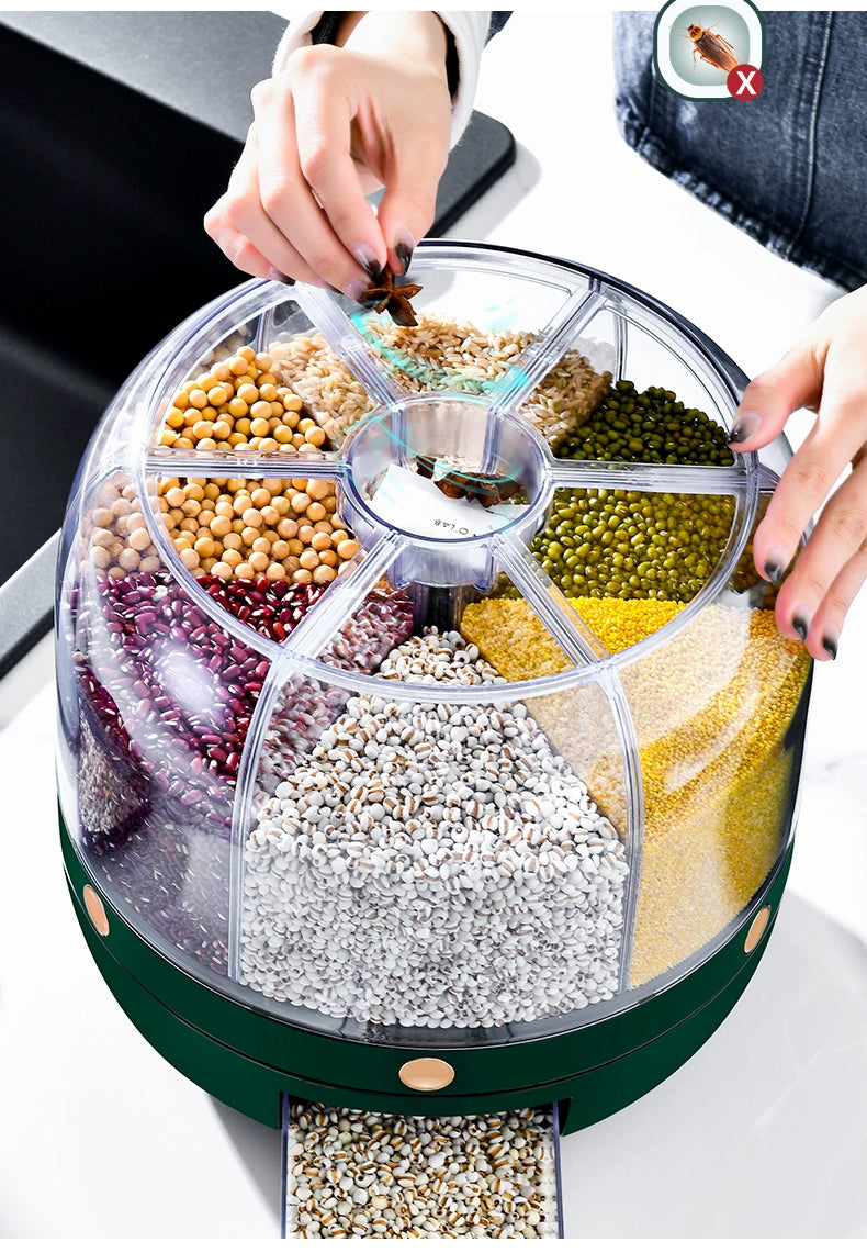 Rotatable Cereals Storage Box