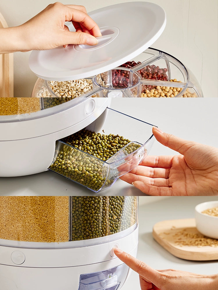 Rotatable Cereals Storage Box