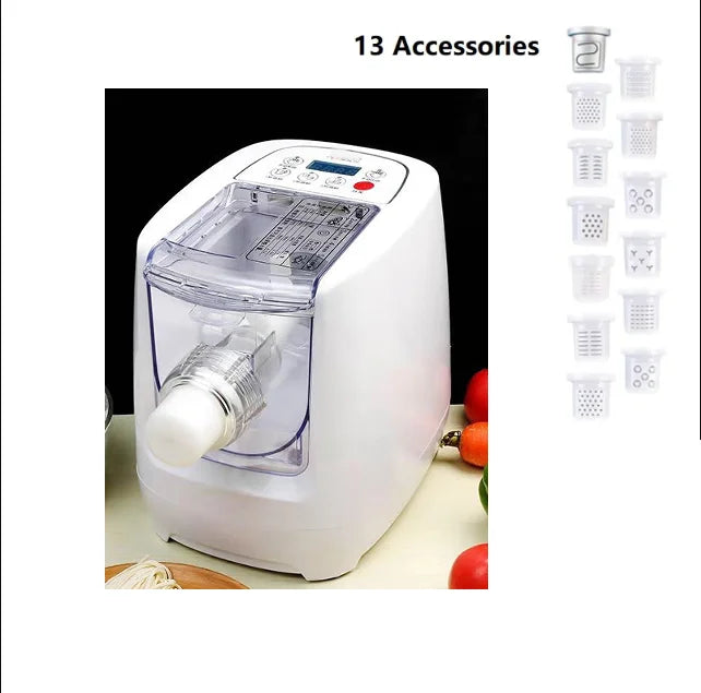 Electric Pasta Maker Noodles Dumpling Pasta Press Dough Mixer Automatic Spaghetti Macaroni Making Vegetable Noodle Machine