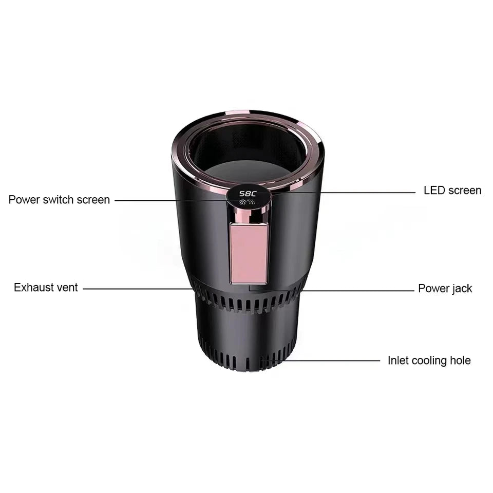 Warmer Cooler Smart Cooling & Heating Car Cup 2-In-1