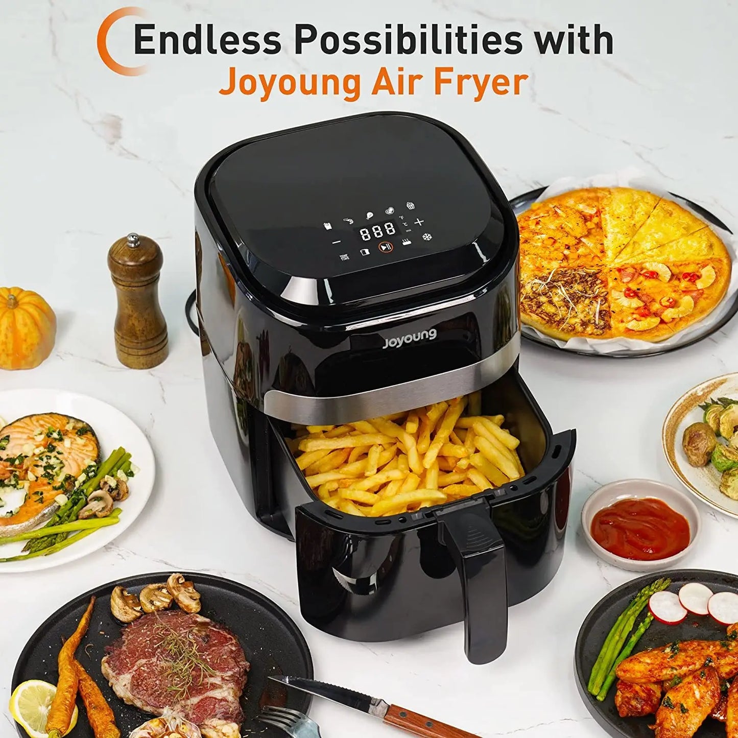 JOYOUNG Air Fryer with Digital LED Touch Screen