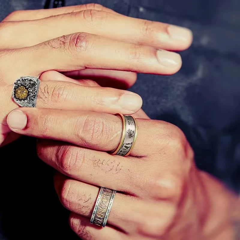 Egyptian Eye of Horus Open Ring Retro Pharaoh Ring