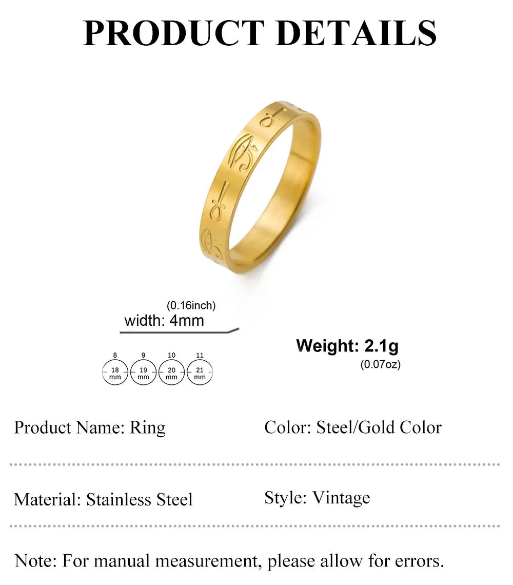 Ankh Cross Ring