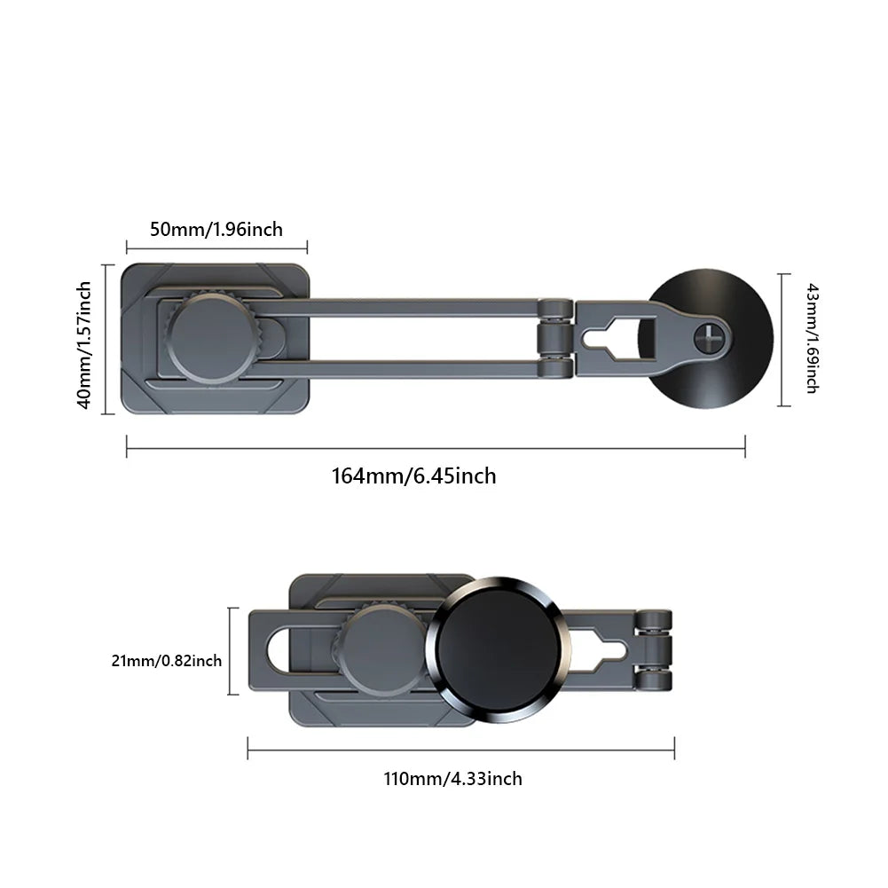 Car Phone Holder Magnetic Bracket 360 Degree Rotary