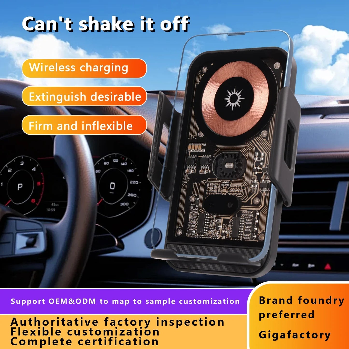 Wireless Car Charger Phone Holder