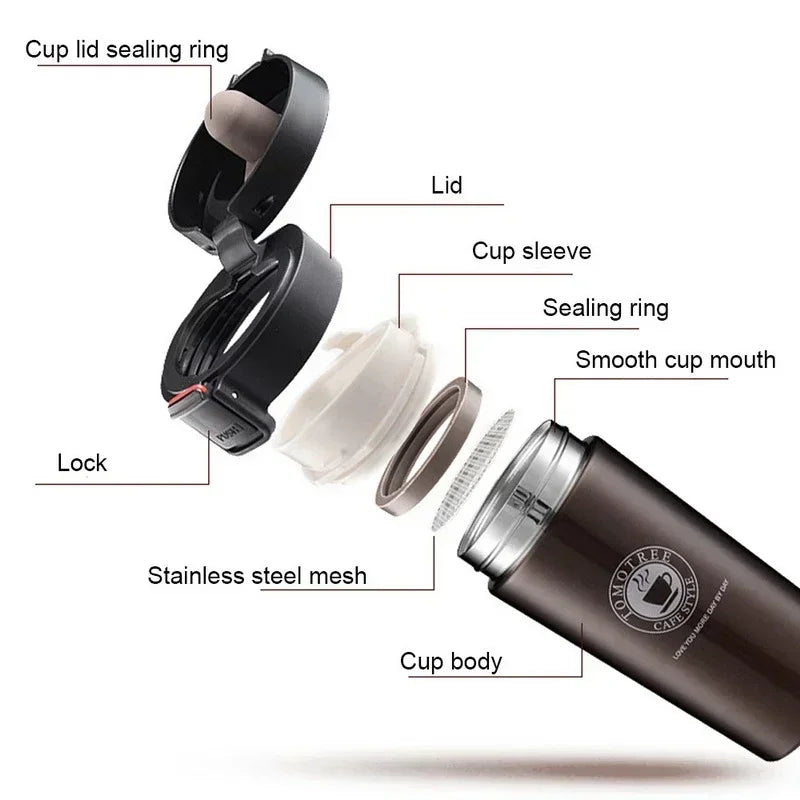 500ml Thermal Mug Double Wall 304 Stainless Steel Coffee Cup