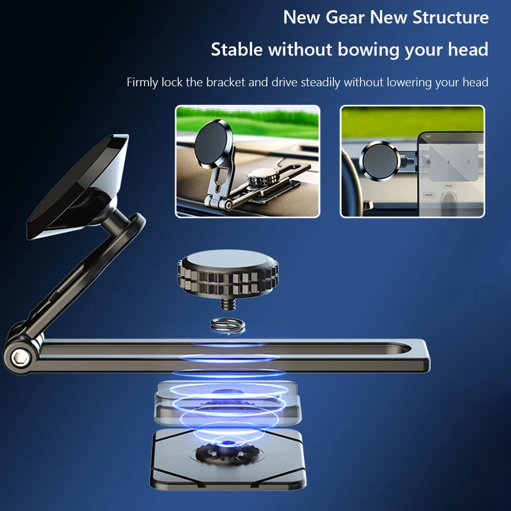 Car Phone Holder Magnetic Bracket 360 Degree Rotary