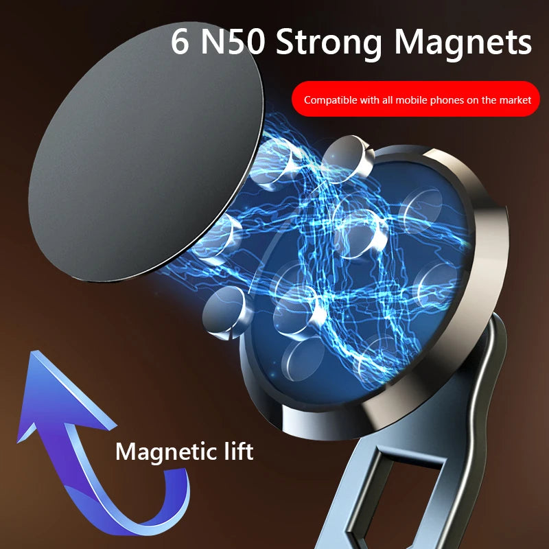 Car Phone Holder Magnetic Bracket 360 Degree Rotary