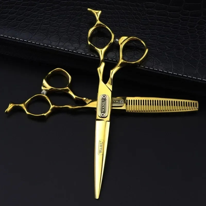Professional Japan 440c Steel 6 Inch Bull Head Hair Cutting Scissors