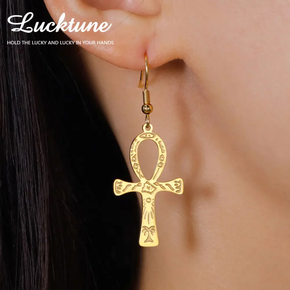 Ankh Cross Ring