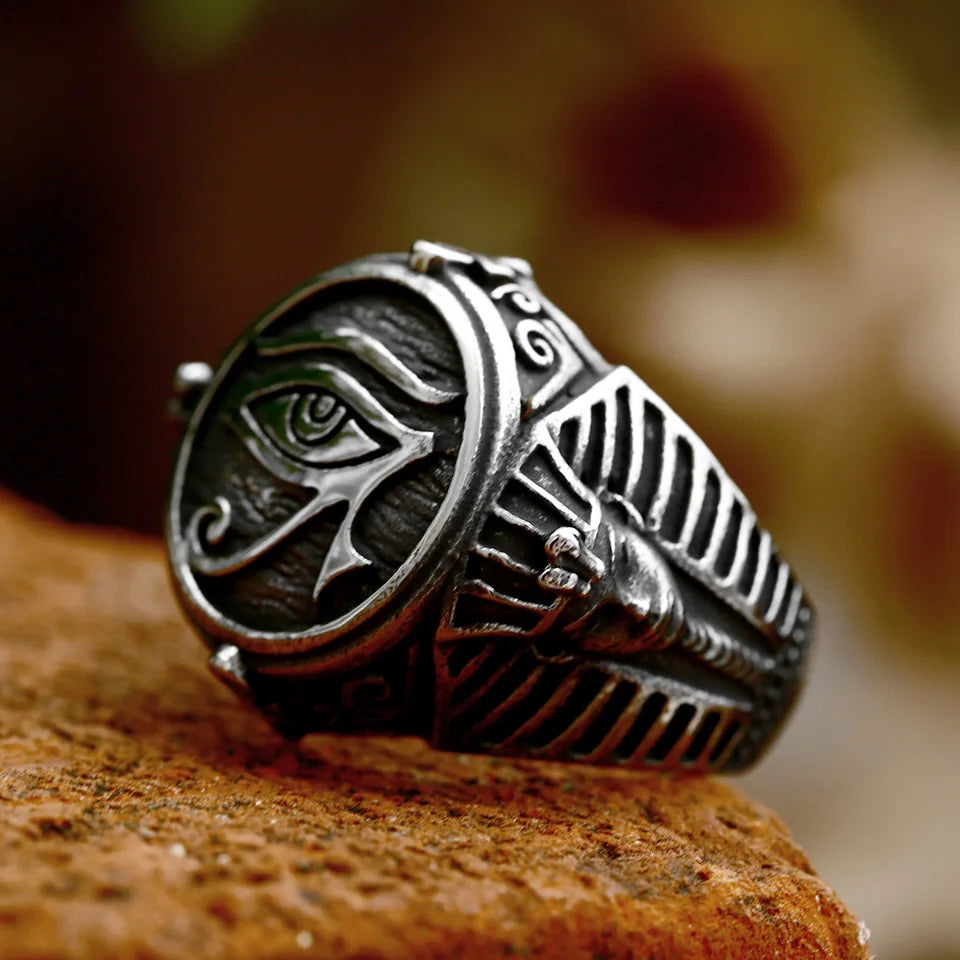 316L Stainless Steel Eye of Horus Ring