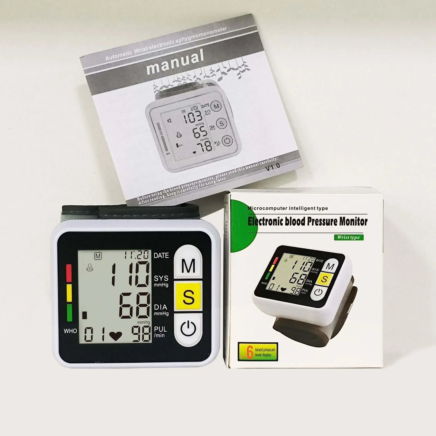 Sphygmomanometer PR LCD Screen Portable Health Care