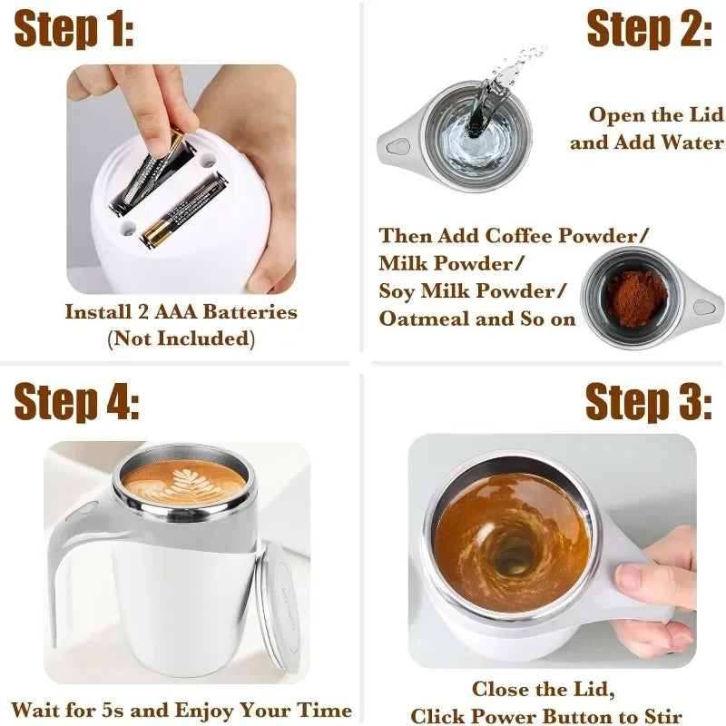 Automatic Stirring Coffee Cup