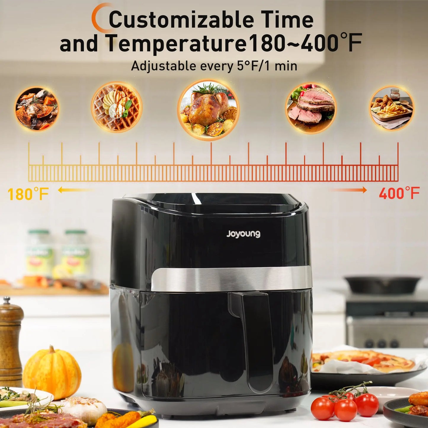JOYOUNG Air Fryer with Digital LED Touch Screen