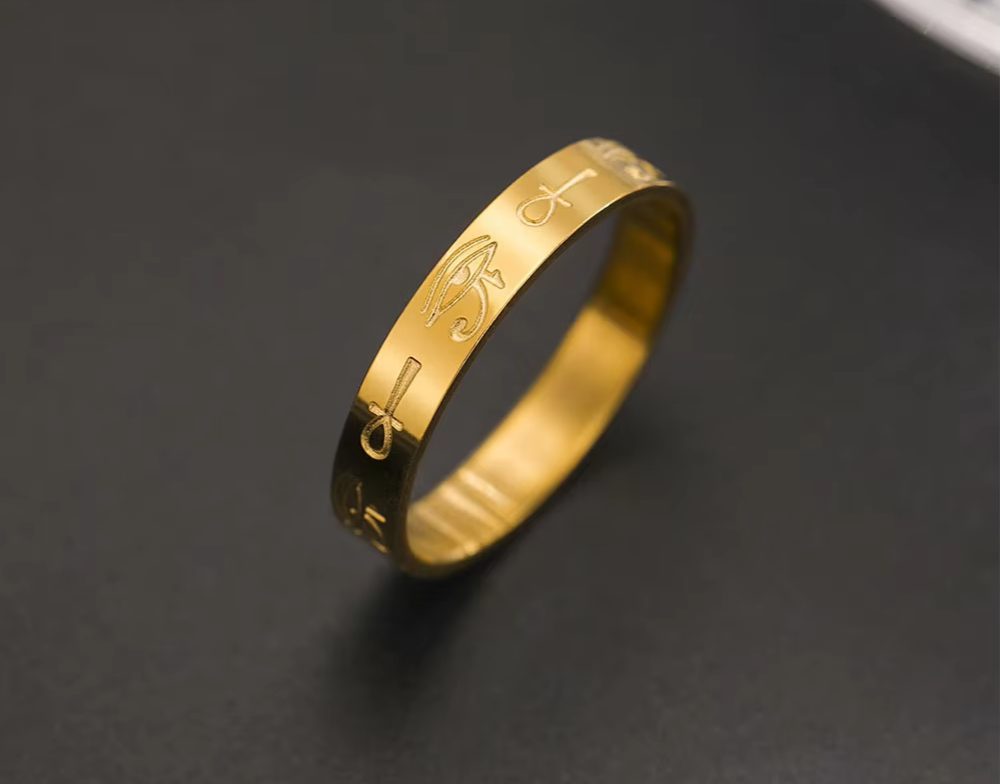 Ankh Cross Ring